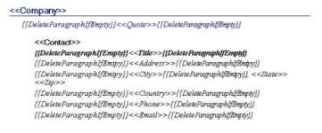 Example of result of Structured Content Component used for References